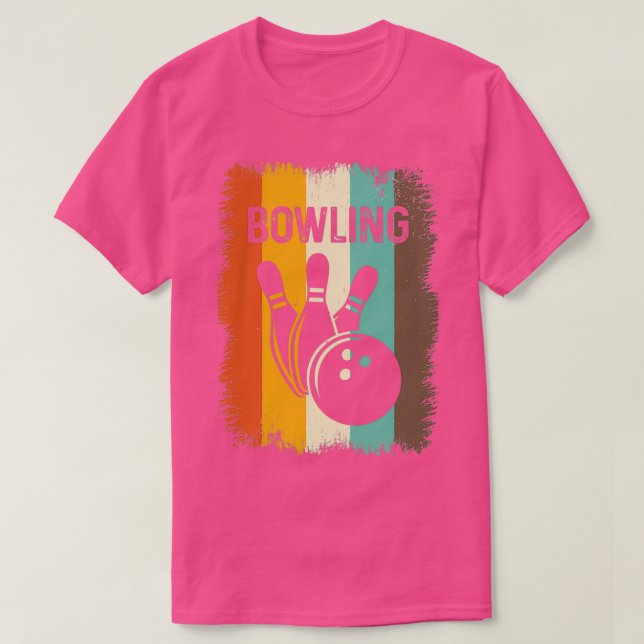 T-shirt Bowling rétro vintage T (Design devant)