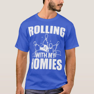 T-shirt Bowling Rolling avec mes amis w