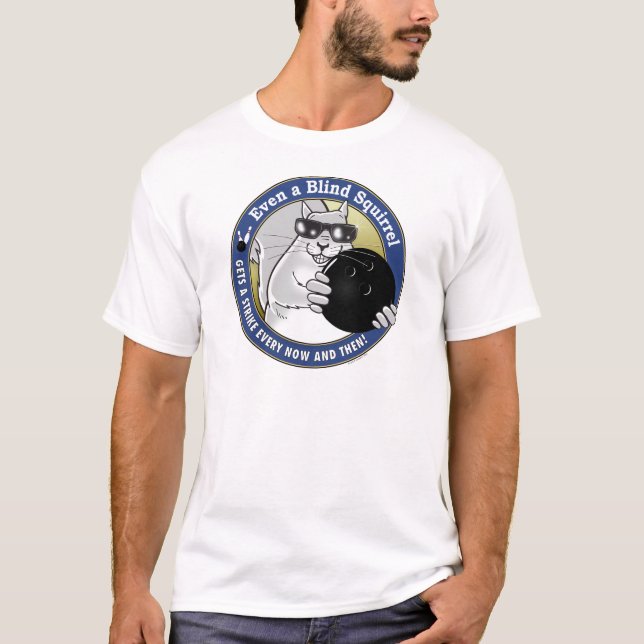 T-shirt Bowling sans visibilité d'écureuil (Devant)