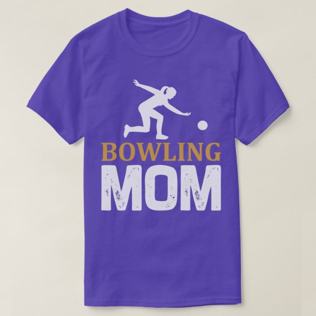 T-shirt Bowling skittttes cadeau bowling maman maman maman (Design devant)