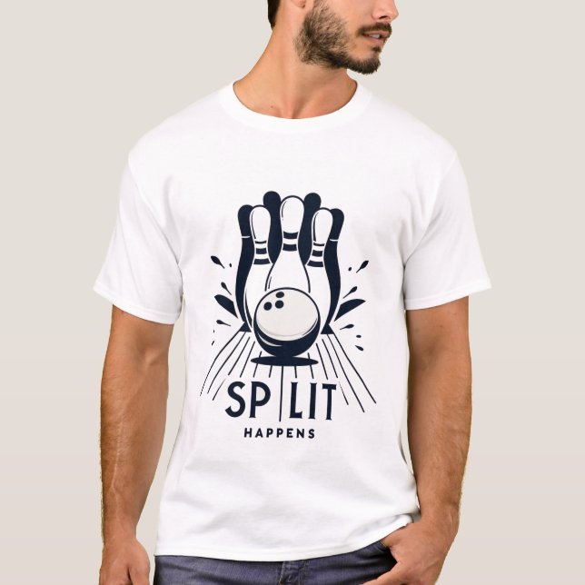 T-shirt Bowling Split se produit (Devant)