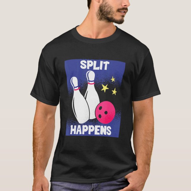 T-shirt Bowling Split Se Produit Bowling Lover Bowler Outf (Devant)