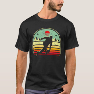 T-shirt Bowling Sports Lover Retro Vintage Sunset Art Bow