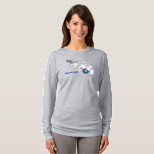 T-shirt Bowling Sports   Manche longue pour femmes
