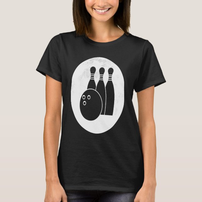 T-shirt Bowling Strike Game Team Bowler Matching (Devant)
