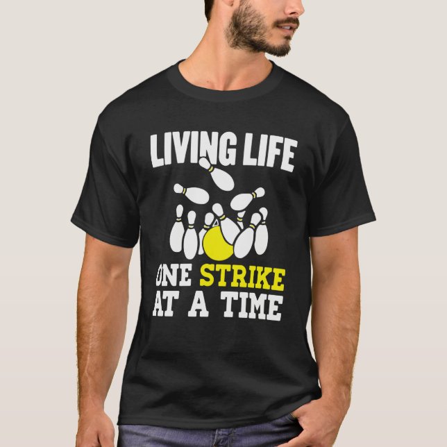 T-shirt Bowling Strike Perfect Score Bowling (Devant)