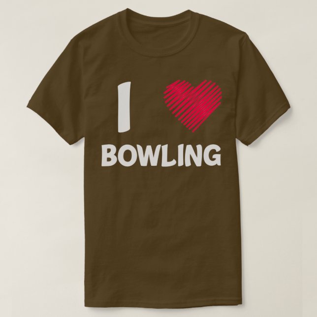 T-shirt Bowling Strike Skittts Pin Bowling Hall Spare 4 (Design devant)