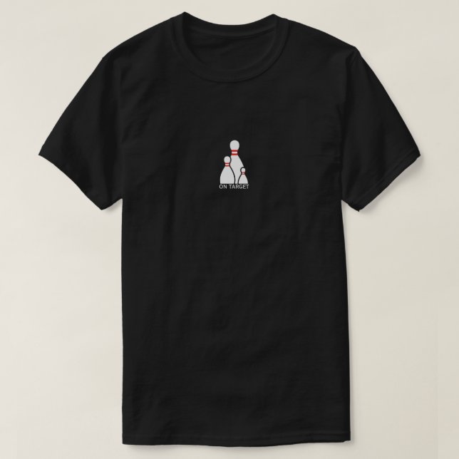 T-shirt Bowling sur la cible (Design devant)