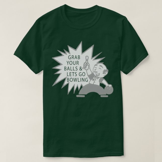 T-shirt Bowling T T très drôle (Design devant)
