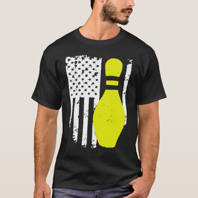 T-shirt Bowling Team Patriotic Bowling (Devant)