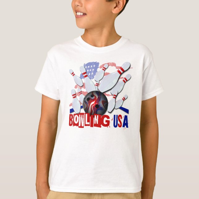 T-shirt Bowling USA (Devant)