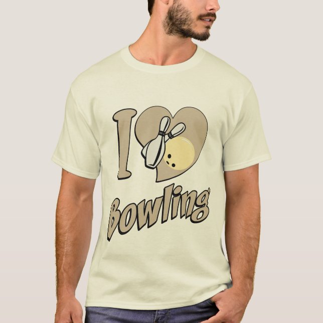 T-shirt bowling vintage design (Devant)