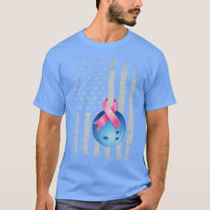 T-shirt Bowling Wear Pink Ruban Sensibilisation au cancer