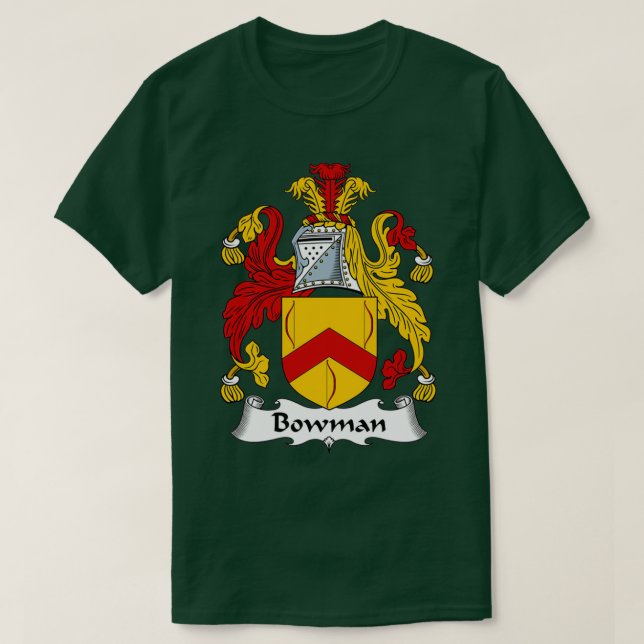 T-shirt Bowman Armoiries de la famille Crest (Design devant)