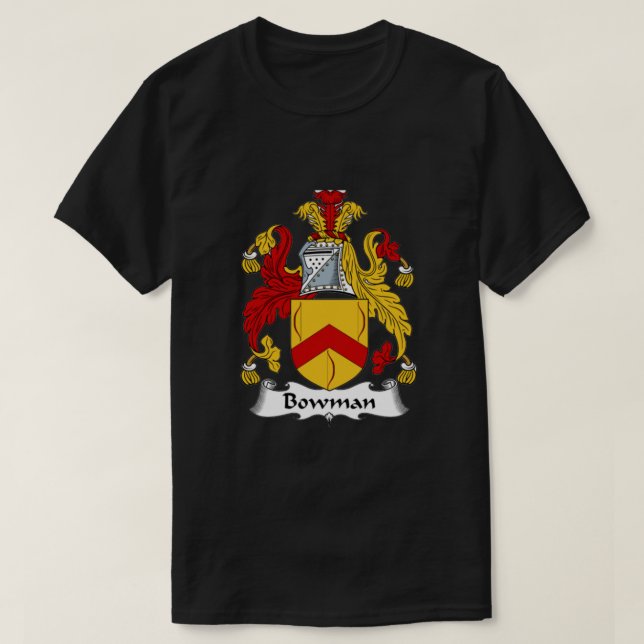 T-shirt Bowman Coat of Arms Bowman Family Crest Essential (Design devant)
