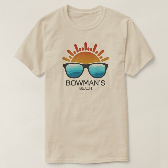 T-shirt Bowman's Beach Florida Sunglasses (Design devant)