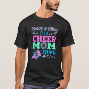 T-shirt Bows and Bling C'est une maman plus gaie