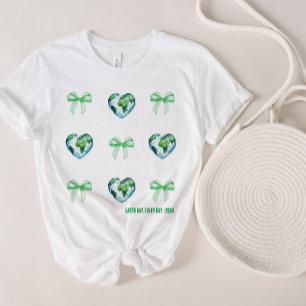 T-shirt Bows and Hearts Jour des terres tous les jours per