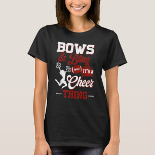 T-shirt Bows & Bling C'est une Cheer Thing Cheerled Cheer