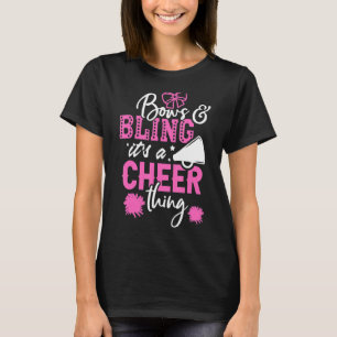 T-shirt Bows & Bling C'est une Cheer Thing Cheerled Cheer