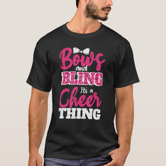 T-shirt Bows & Bling It s A Cheer Thing Cheerleading Cheer (Devant)