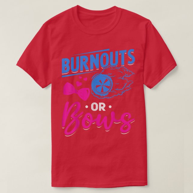 T-shirt Bows Ou Burnouts Fows Ou Burnouts Genre Rev (Design devant)