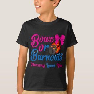 T-shirt Bows ou Burnouts Maman Aime Vous Genre Révéler par