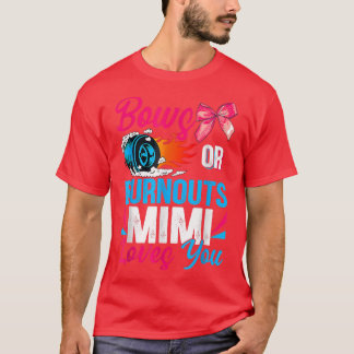 T-shirt Bows Ou Burnouts Mimi Vous Aime Sexe Révéler Parti