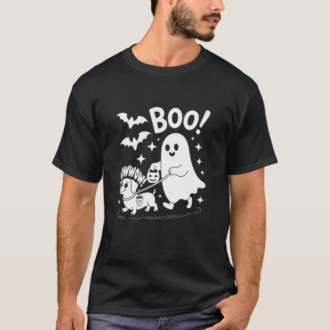 T-shirt Bowwow Boo Création de fantôme et de chien Hallowe (Devant)