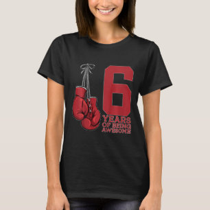 T-shirt Boxe 6 ans d'être merveilleux Boxer 6e anniversair