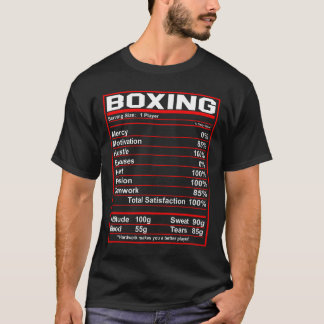 T-shirt Boxe amusante Boxer de la valeur nutritive