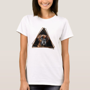 T-shirt Boxe Brown et noire Brindle Lab Chien