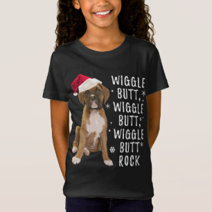 T-Shirt Boxe Chien Noël - Wiggle Butt Rock