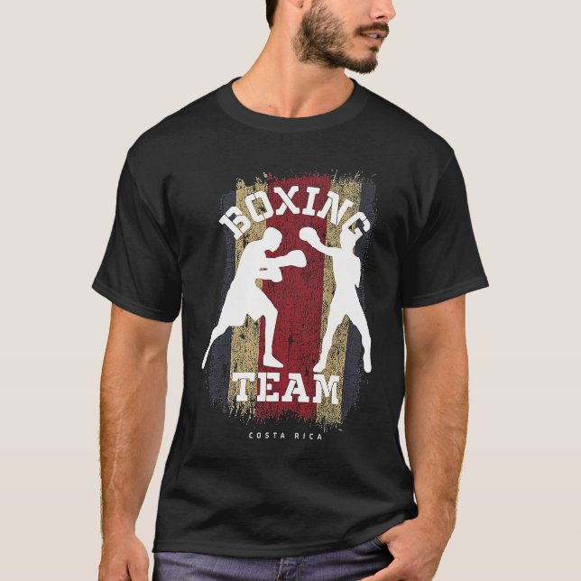 T-shirt Boxe Costa Rica Combat Sports Boxe (Devant)