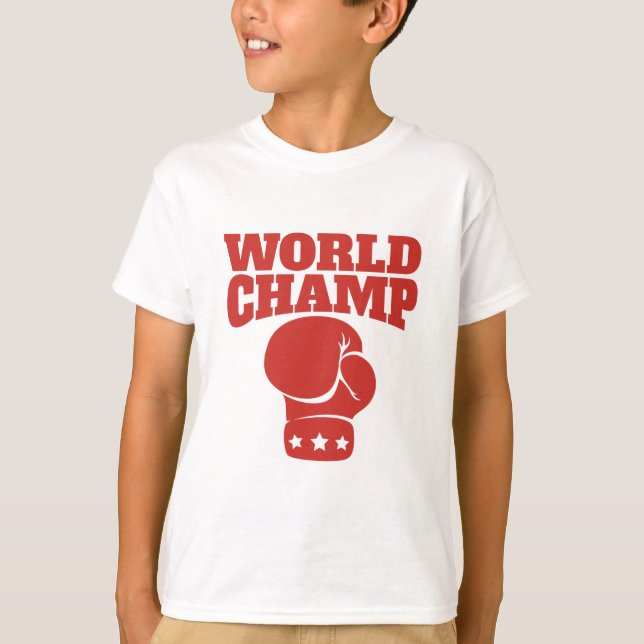T-shirt Boxe de champion du monde (Devant)