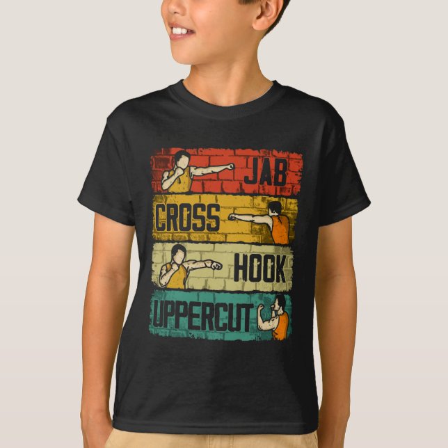 T-shirt Boxe de crochet croisé Jab (Devant)
