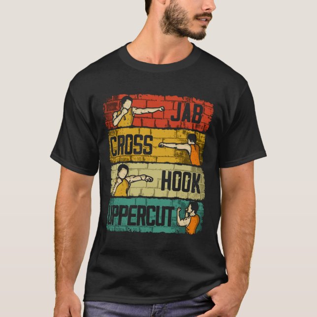T-shirt Boxe de crochet croisé Jab (Devant)