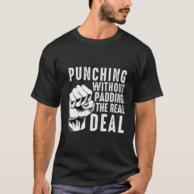 T-shirt Boxe de Knuckle nu Hommes Poing Combattre Knuckle  (Devant)