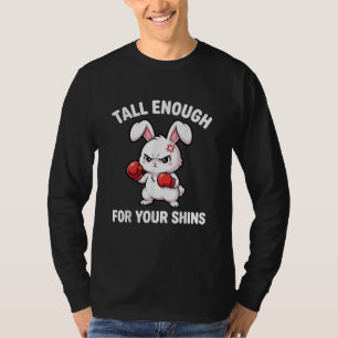 T-shirt Boxe de Lapin Assez Grand pour Vos Tibias Drôle