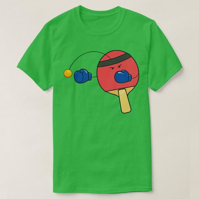 T-shirt Boxe de tennis de table drôle  (Design devant)