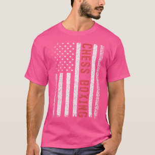 T-shirt Boxe d'échecs drapeau américain 4 juillet Boxer No