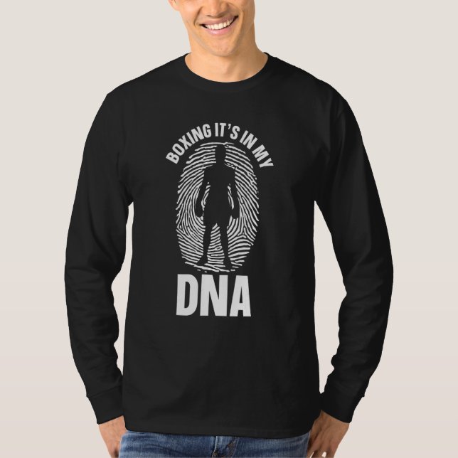 T-shirt Boxe Est Dans Mon Adn Jab Croix Hook Gants De Boxe (Devant)