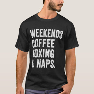 T-shirt Boxe et siestes de week-end Café Boxeur Kickboxing