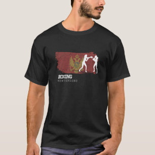 T-shirt Boxe Femme Monténégro Combat Sports Fighter Box