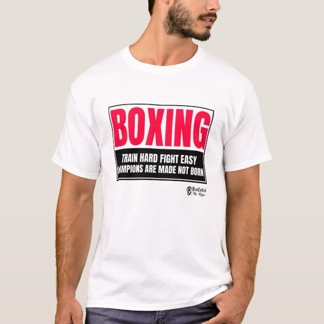 T-shirt Boxe hommes blanc (Devant)