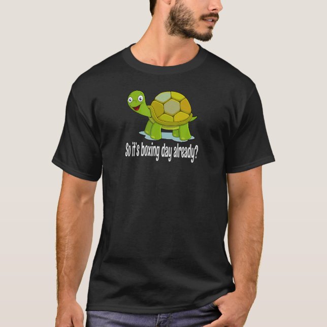 T-shirt Boxe Jour Tortue Lazy Kickboxer Concours Punc (Devant)