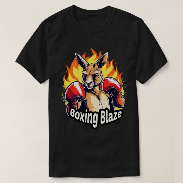 T-shirt Boxe Kangaroo Boxing Blaze (Design devant)