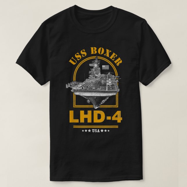 T-shirt Boxe LHD4 USS (Design devant)
