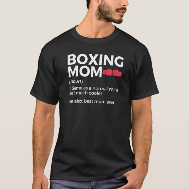 T-shirt Boxe Maman Définition Meilleure Maman Jamais (Devant)