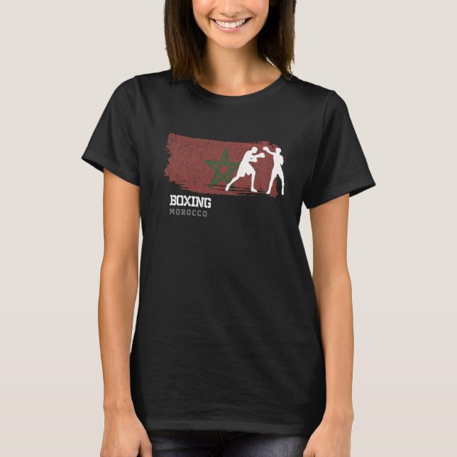 T-shirt Boxe Maroc Combat Sports Fighter Boxe 1 (Devant)